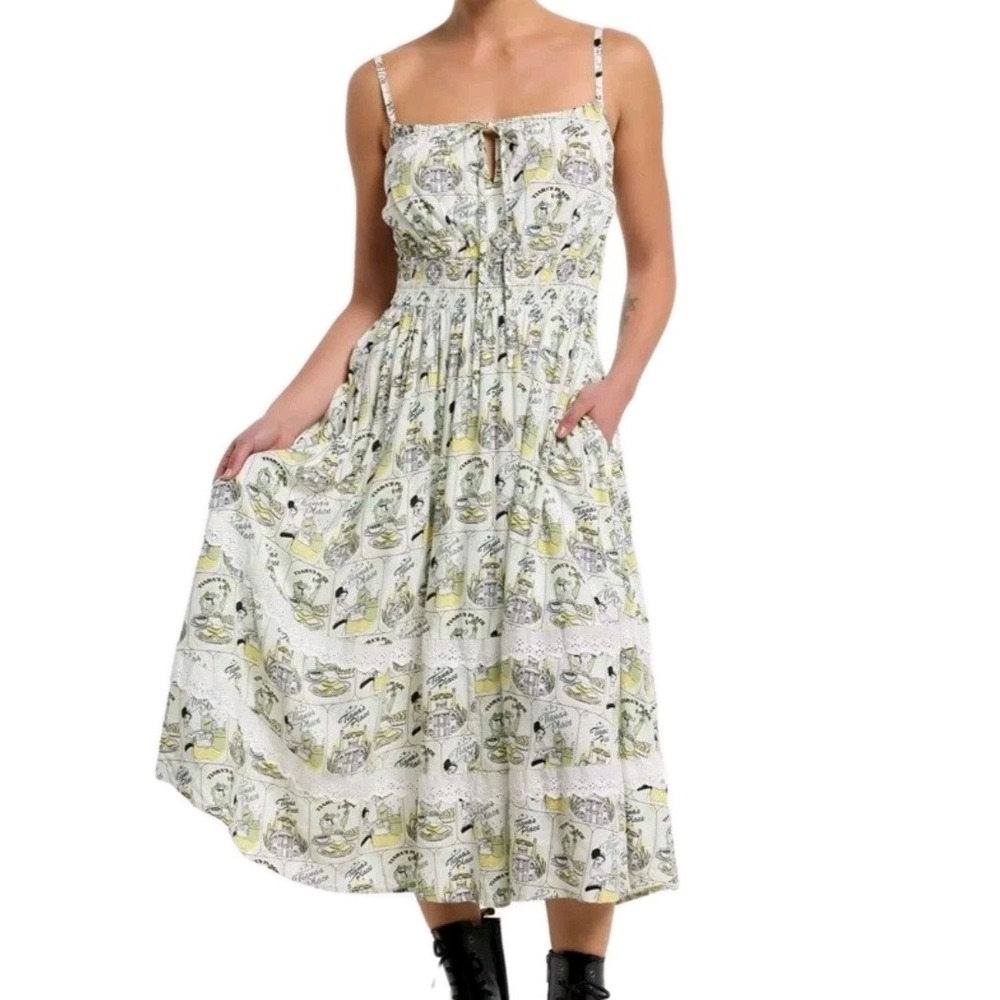 Her Universe Womens Size 1X (14-16) Disney The Princess And The Frog Sun Dress